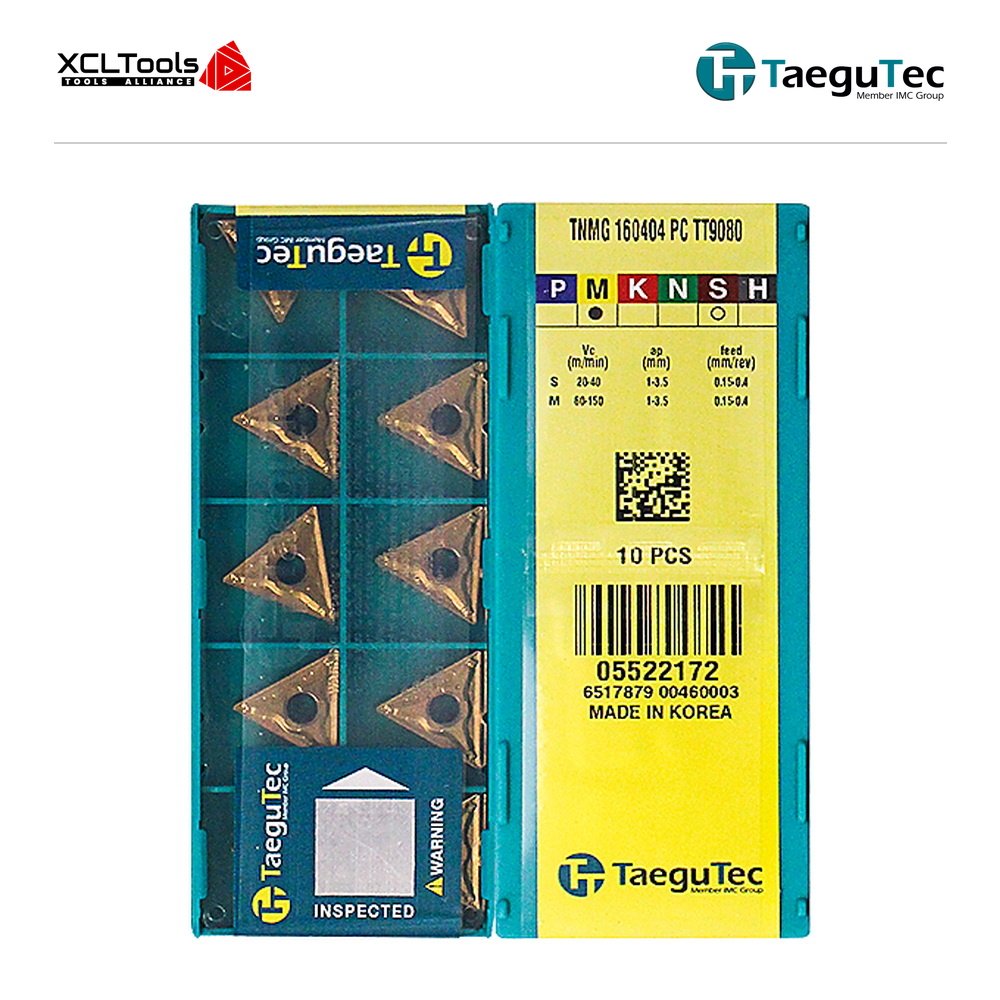 TaeguTec TNMG160404-PC TT9080 CNC Cutting Insert - XCLTOOLS TaeguTec TNMG160404-PC TT9080 CNC Cutting Insert - XCLTOOLS