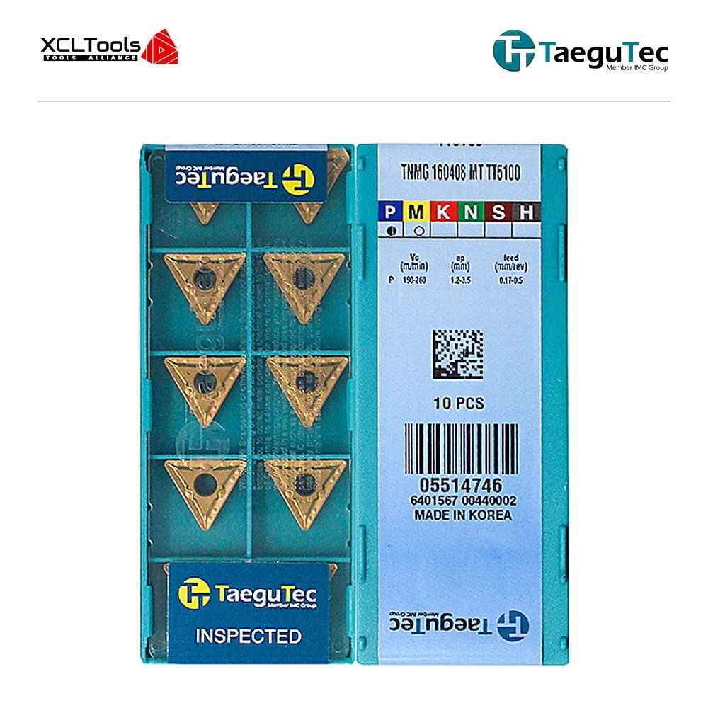 TaeguTec TNMG160408-MT TT5100 CNC Cutting Insert - XCLTOOLS TaeguTec TNMG160408-MT TT5100 CNC Cutting Insert - XCLTOOLS