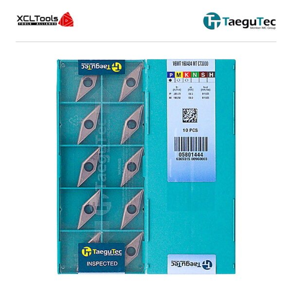 TaeguTec VBMT160404-MT CT3000 CNC Cutting Insert - XCLTOOLS