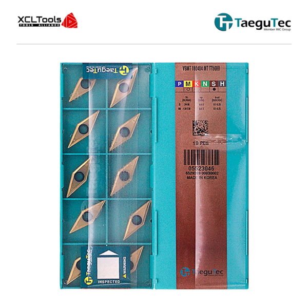 TaeguTec VBMT160404-MT TT5080 CNC Cutting Insert - XCLTOOLS