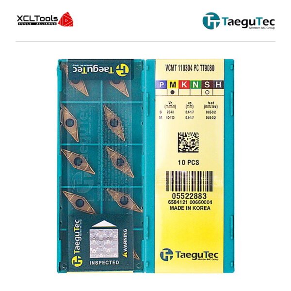 TaeguTec VCMT110304-PC TT9080 CNC Cutting Insert - XCLTOOLS