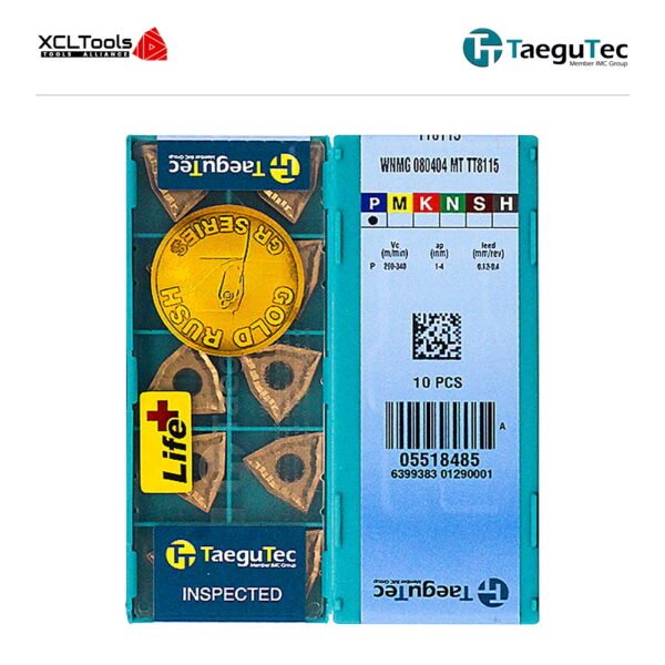 TaeguTec WNMG080404-MT TT8115 CNC Cutting Insert - XCLTOOLS