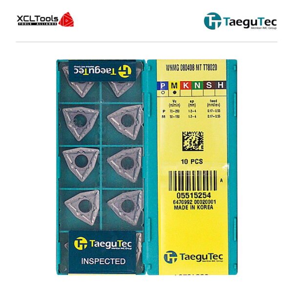 TaeguTec WNMG080408-MT TT8020 CNC Cutting Insert - XCLTOOLS