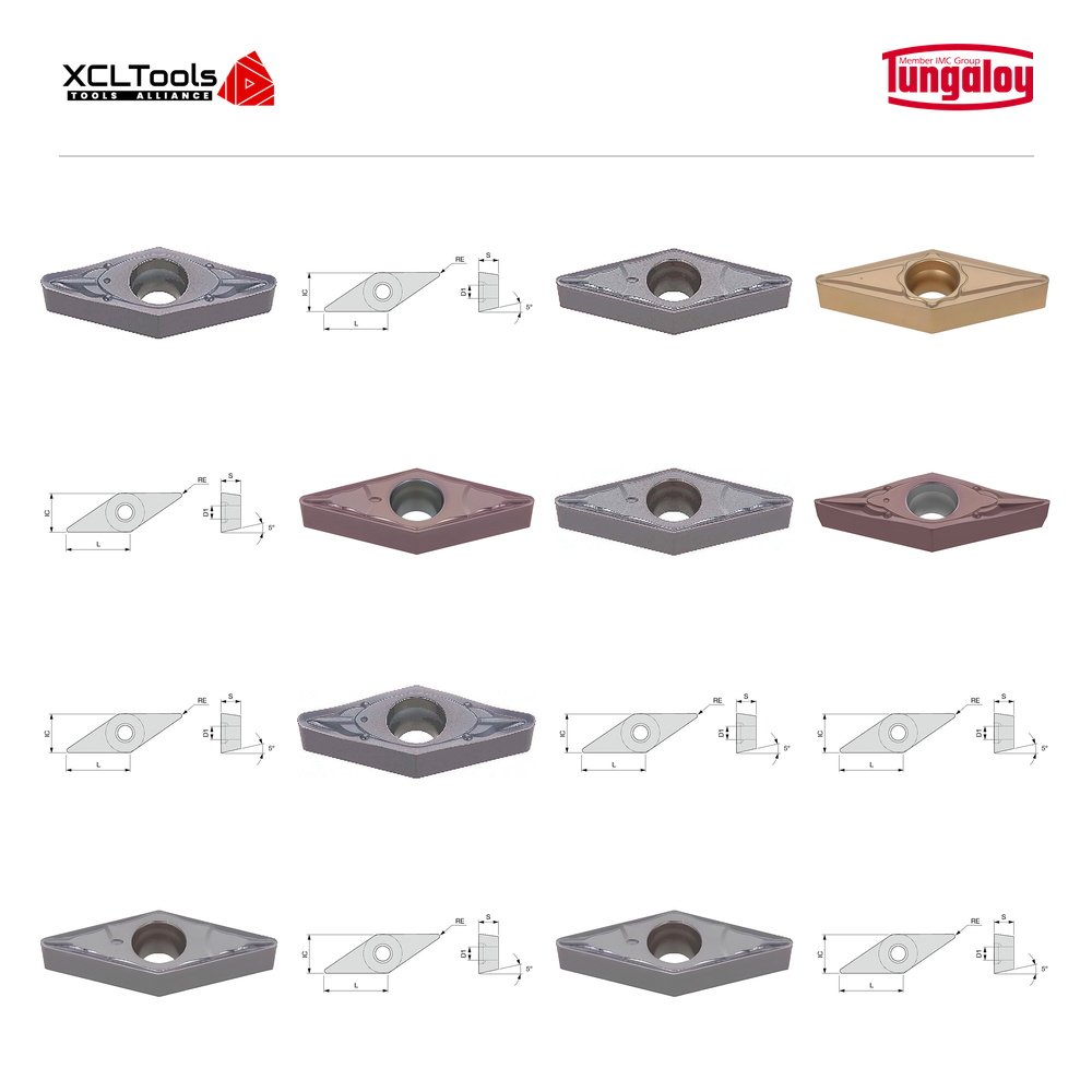 Tungaloy VBMT Series CNC Cutting Inserts - XCLTOOLS Tungaloy VBMT Series CNC Cutting Inserts - XCLTOOLS