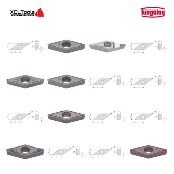 Tungaloy VCMT Series CNC Cutting Inserts - XCLTOOLS